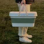 Storage Box, Picnic Box with Laptop Table with Drinks Holder