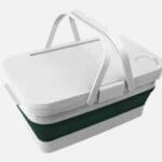 Storage Box, Picnic Box with Laptop Table with Drinks Holder