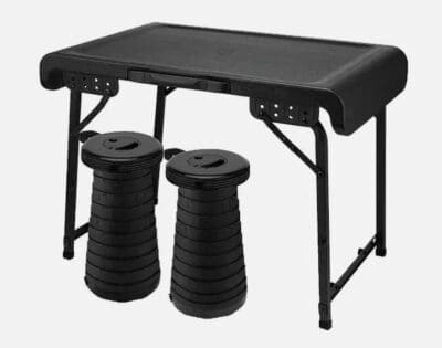 Pack n Go Fuji Table with Two Collapsible Stools