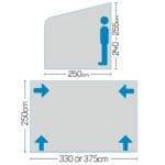 Westfield Vega 375 Performance AIR porch awning (235 - 255)