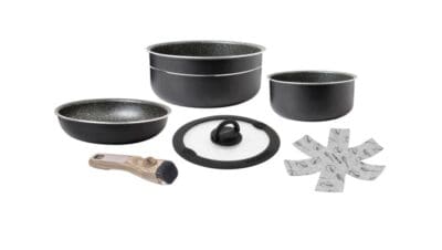 Brunner Pirate Spacemaster 22cm 5+1 Stacking Ceramic Pan Set