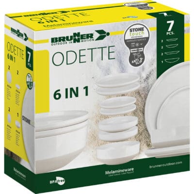 Brunner Odette Stone 6 in 1 Stone Touch Tableware Set