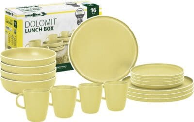 Brunner 16pc Lunch Box Dinner Set -  Dolomit Yellow