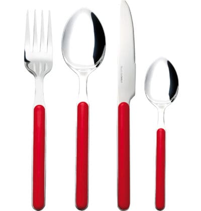 Delice 16pc Cutlery Set Red
