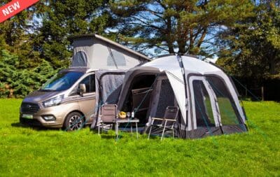 Q Cayman T1 Poled Driveaway Awning