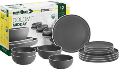Brunner Midday 12pc Dinner Set - Dolomit Grey