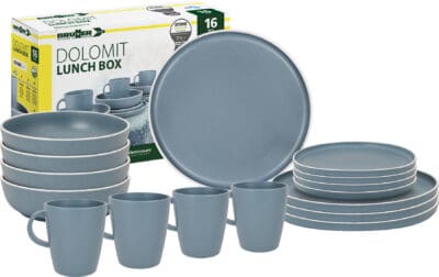 Brunner Dolomit Blue 16pc Dinner Set - Stone Touch