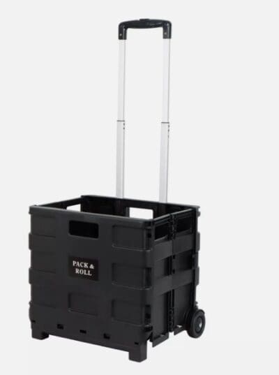 Streetwize Foldable Shopping Cart - Black