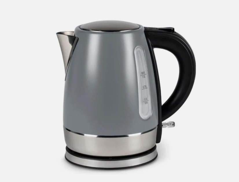 Kampa Cascade 1L Low Wattage Electric Kettle Grey Caravan - Main Image
