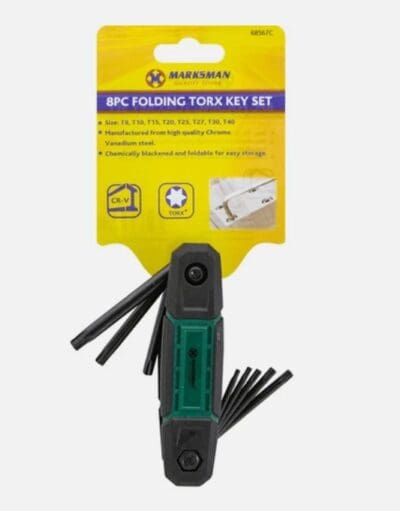 Marksman Home DIY 8pc Folding Torx Key Set