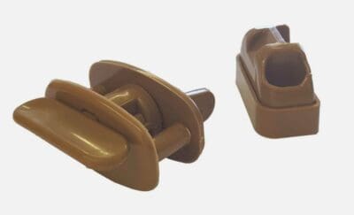 W4 Snap Retainer Cupboard Door Catch - Light Brown