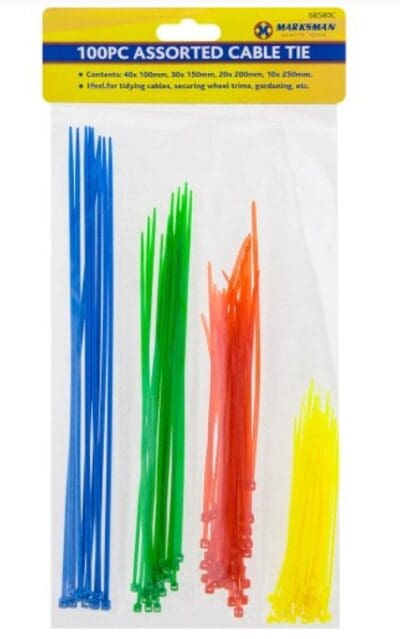 100Pc Cable Tie Set