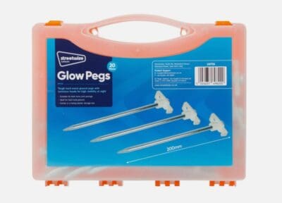 Heavy Duty Steel Glow Pegs Pk20 with Case
