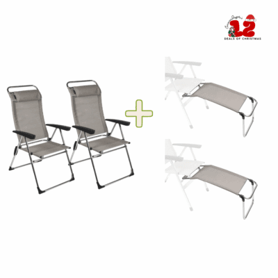 12 Deals of Christmas 2 x Roma Chair & Footrest  Bundle