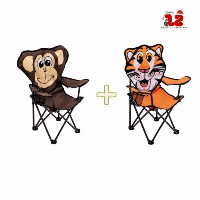 12 Deals Of Christmas Children's Monkey Chair and Tiger Chair Bundle