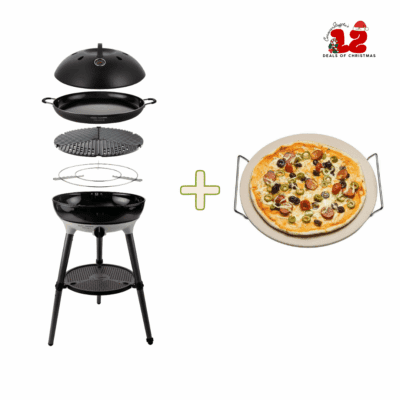 12 Deals Of Christmas New Carri Chef 50 BBQ / Paella Pan Combo with Free Pizza Stone