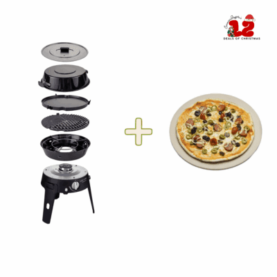 12 Deals Of Christmas Safari Chef 30 LP Deluxe Pro QR with Free Pizza Stone
