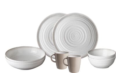 Brunner Savana 8pc Dinner Set - Light Grey