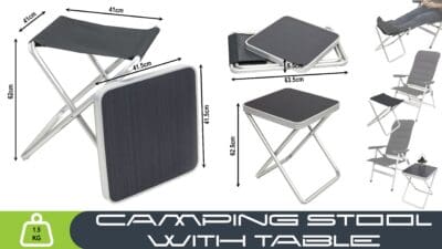 Folding Camping Stable Lightweight Stool / Table / Footrest