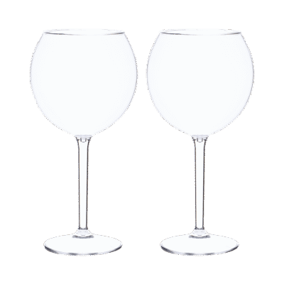 Plastic Picnic Gin Goblet Glass - Pack of Two