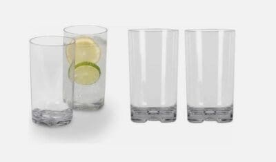 Kampa Acrylic Tall 410ml Drinks Tumbler - 4 Pack