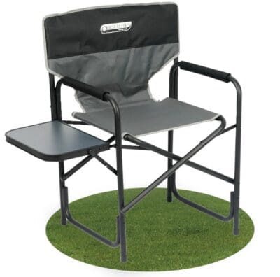 Quest Autograph Surrey Directors Folding Camping Chair - Black Edition