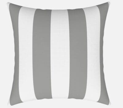 Plump Scatter Cushion - Striped Grey