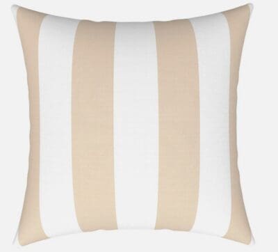 Plump Scatter Cushion – Striped Beige
