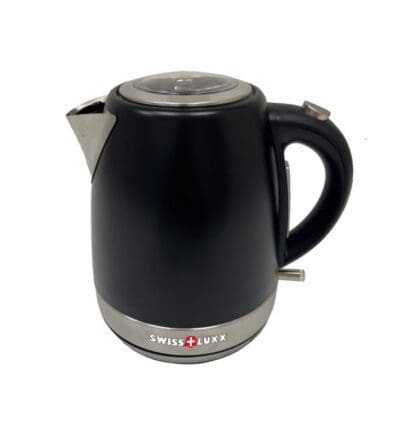 Milenco Black Steel 1ltr Cordless Kettle