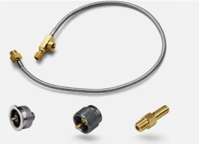 Alogfire Gas Connection Nozzle with Pipe and Gas Connector