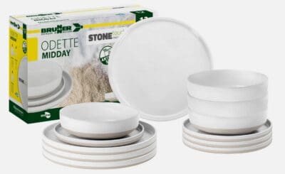 Brunner 12pc Dinner Set – Midday Odette Stone